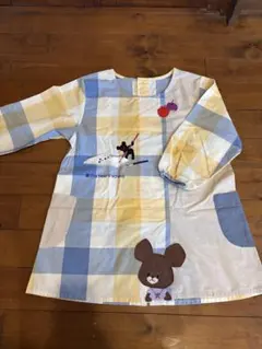 くまのがっこう 長袖エプロン スモック 幼稚園教諭 保育士