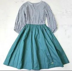 BLUE LABEL CRESTBRIDGE ドッキングワンピース　七分袖