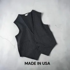 USA製ビンテージ ストライプ ベスト アメリカ製 ワークウェア トップス