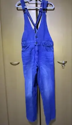 GU インディゴオーバーオール サロペット　ＸＬ　LL