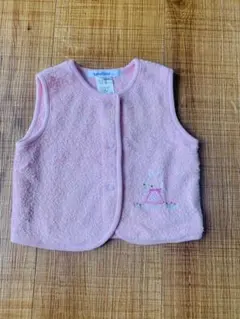 familiar ベビーベスト ピンク 70