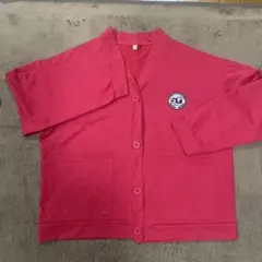 赤 カーディガン XL