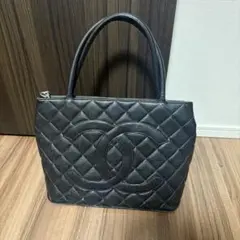 CHANEL シャンネル ブラック キルティング トートバッグ