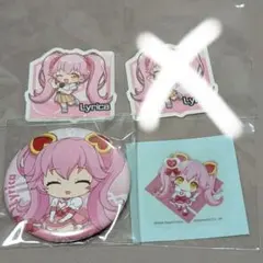 コンパス リリカ ルルカ ハート缶バッジ - メルカリ