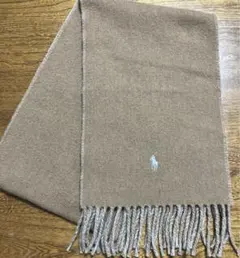 【美品】ポロラルフローレンリバーシブルマフラー　マフラー　ウール　ラルフローレン