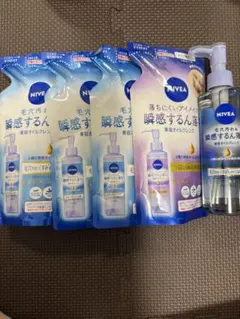 NIVEA 美容オイルクレンズ 本体と詰替4個セットのサムネイル