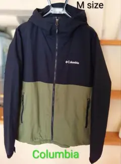 Columbia フード付きジャケット Mサイズ ブラック/オリーブ