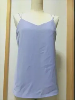 GU バッククロスキャミソール パープル