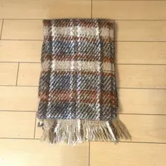shipsラメ入りチェック柄マフラー