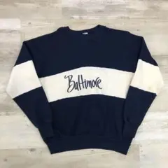 古着 70〜80年代 USA製 ヴィンテージ スウェット XL ネイビー