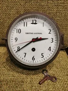 インテリア マリン時計、船舶窓ミラー、イカリ4点セット 年代物 2025年