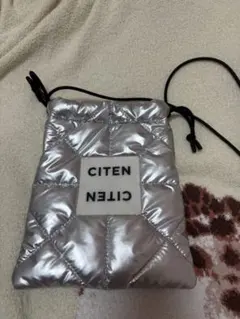CITEN シルバー キルティングショルダーバッグ
