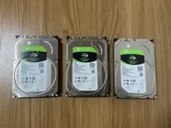 3TB★3個セットSEAGATE Barracuda 3.5インチ HDD