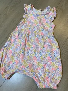 next ベビー 6-9フリル ロンパース ピンク 花柄 小花 70