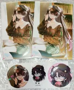 鳴潮×ブックオフ 折枝 ポスカ＆缶バッジ＆アクスタのサムネイル
