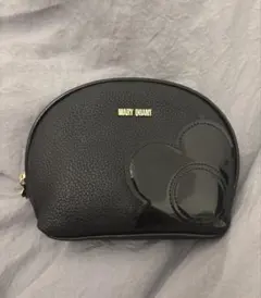MARY QUANT ブラックポーチ ハートモチーフ