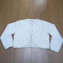 mezzo piano ホワイトカーディガン