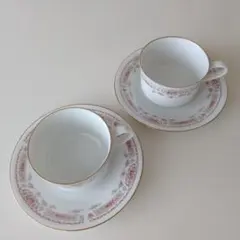 アンティーク希少品！Noritake ティーカップ・ソーサー 2個セット