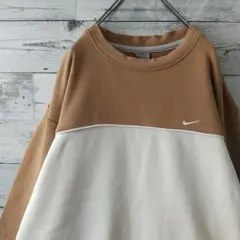 希少サイズ☆ナイキ 刺繍ロゴ バイカラー スウェット XXL