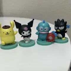 サンリオ　チョコエッグ　バツマル、ハンギョドン、クロミ、ポムポムプリン