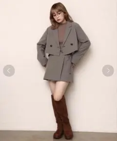 NICE CLAUP マルチWAYチェック柄 スカートセットアップ