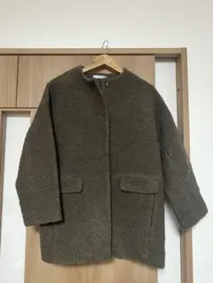 HÉLIOPÔLE ボアジャケット ノーカラーコート