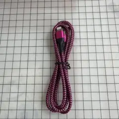 Lightningケーブル ピンクと黒 1m