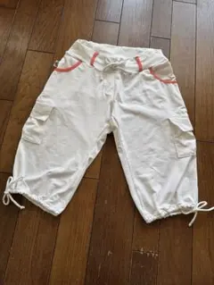 ミカノ　ホワイトカーゴショートパンツ　Mサイズ