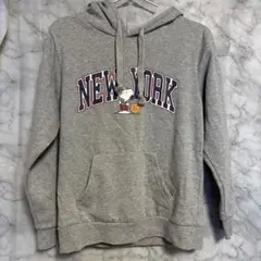 PEANUTS スヌーピー パーカー グレー