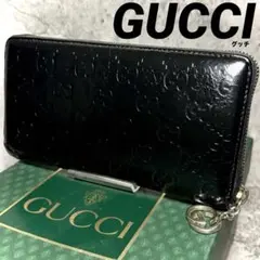 GUCCI ディアマンテ スタッズ インターロッキング ラウンドジップ 長