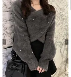 カシュクールニット