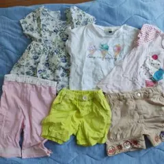 女の子　夏服　まとめ　子供服 6点 アンパンマン　ミキハウス　80サイズ
