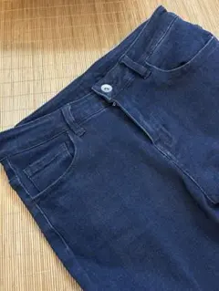ダークブルーブーツカットデニムS新品未使用美品　ストレッチ素材