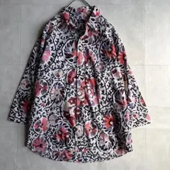 go slow caravan 総柄シャツ 3 花柄 コットンのサムネイル