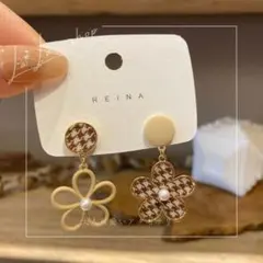 S925 花 モチーフ ピアス セレクト インポート 大人可愛い