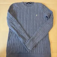 Ralph Lauren ケーブルニット セーター M ブルー