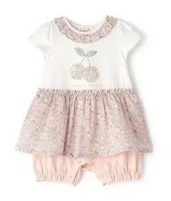 センスオブワンダー　リバティ　チェリー　ロンパース