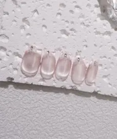 【新品未使用】Anail 水光ネイル ピンク バタフライ ネイルチップ Mサイズ