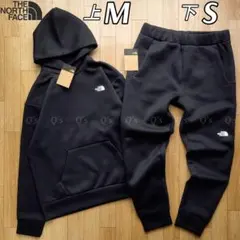 ノースフェイス CE スウェット 上下セット パーカー パンツ BK 新品M S