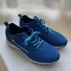 Champion スニーカー 青　24のサムネイル