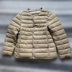 ベージュ キルティングジャケット