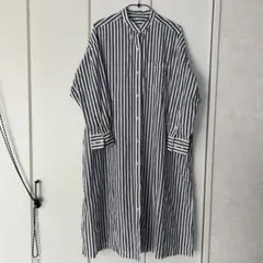 【美品】THESHOPTK ストライプシャツワンピース Mサイズ