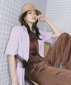 ●24年モデル●極美品●大人気♡CA4LA JIGUZAGUハット麦わら帽子