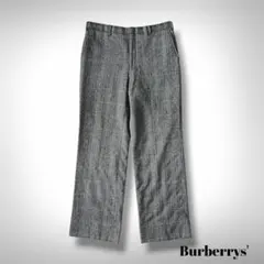 美品【90’s Burberrys'】ヘリンボーンチェック ワイドスラックスのサムネイル