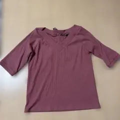 美品 INGNI Vネック 五分袖 トップス M ピンク Tシャツ