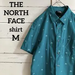 THE NORTH FACEノースフェイス半袖シャツ ポイント刺繍ロゴUSA古着