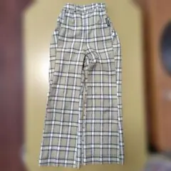 ピンクハント チェック柄ロングパンツ　XS