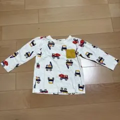 はたらく車柄 ラブ&ピース&マネー 長袖Tシャツ 90cmのサムネイル