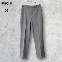 UNIQLO ユニクロ グレンチェック テーパードパンツ M オフィス 美品