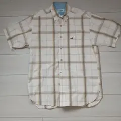 Crocodile 半袖チェックシャツ Lサイズのサムネイル